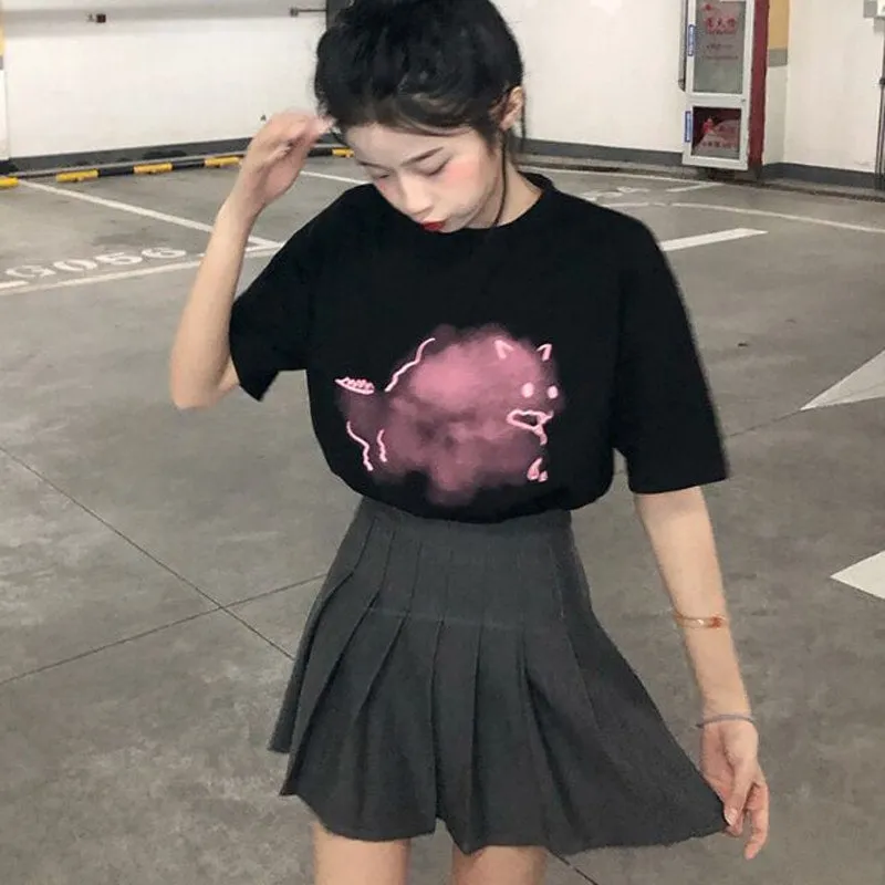 Kawaii Korean Style All-match Loose T-shirt