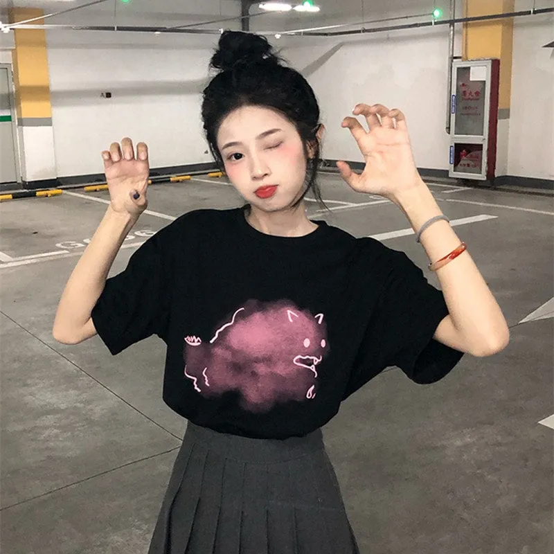 Kawaii Korean Style All-match Loose T-shirt