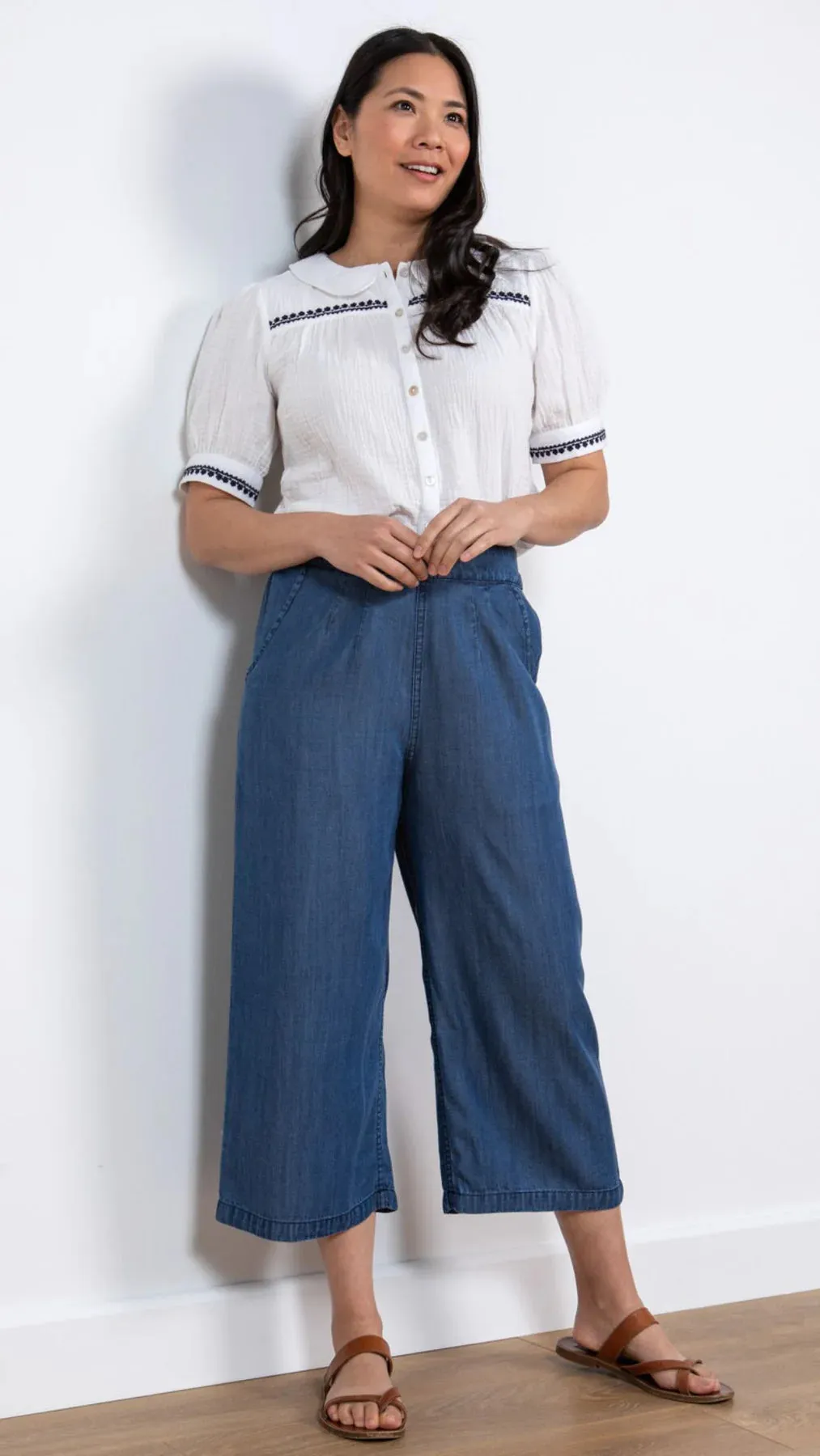 Lily & Me - Drift Trouser Tencel - Blue