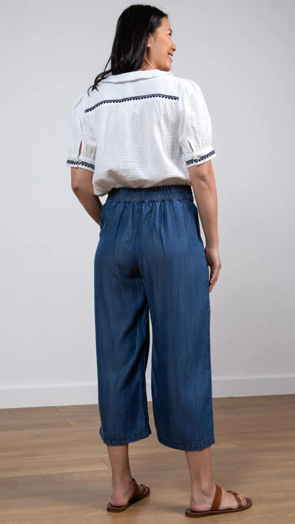 Lily & Me - Drift Trouser Tencel - Blue