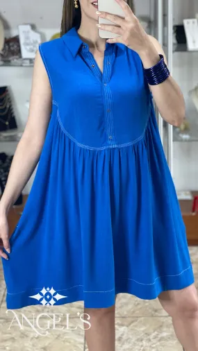 Linen/Cotton Sleeveless Dress