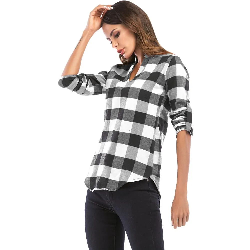 Long Sleeve Plaid Shirt