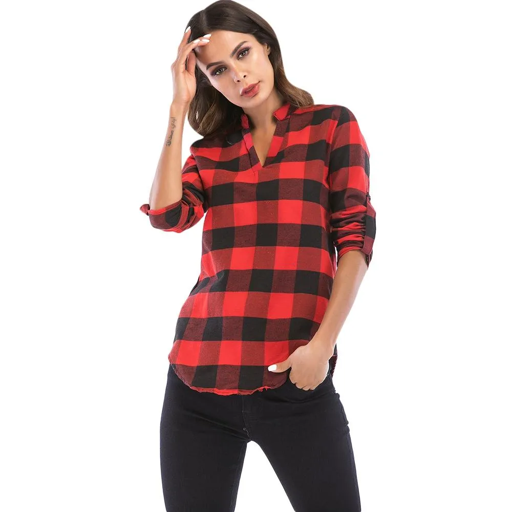 Long Sleeve Plaid Shirt