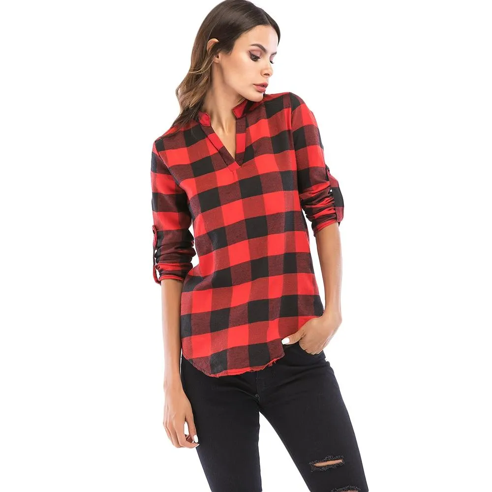 Long Sleeve Plaid Shirt