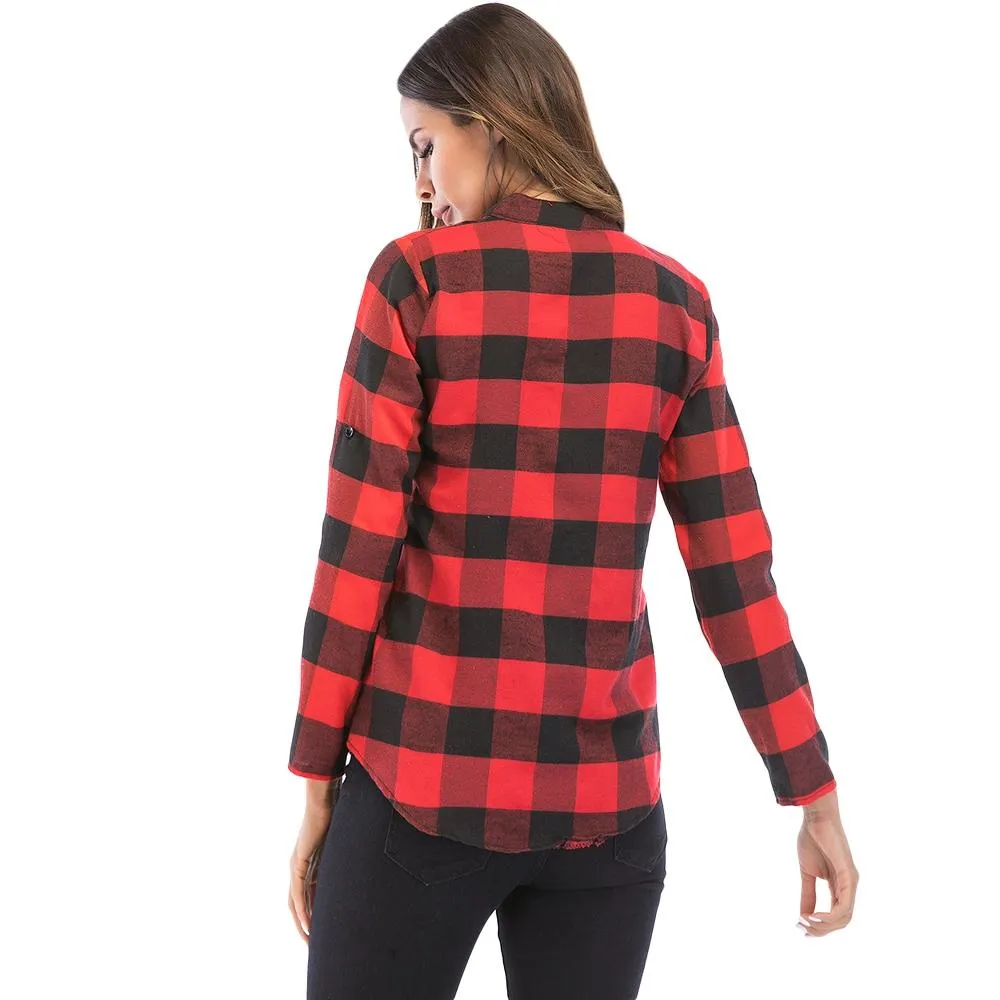 Long Sleeve Plaid Shirt