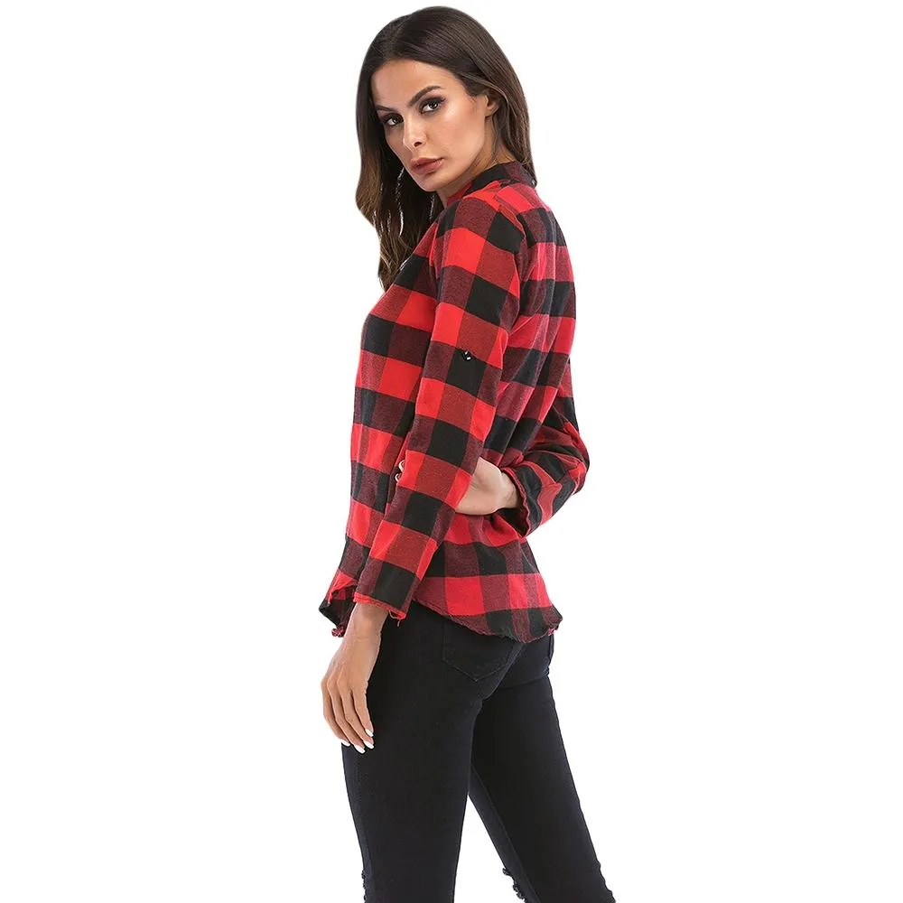 Long Sleeve Plaid Shirt