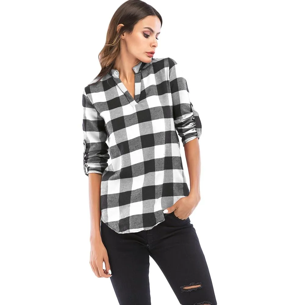 Long Sleeve Plaid Shirt