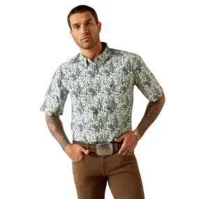 Men's Ariat Mint Cyrus Short Sleeve Button Up Shirt Image 10054820