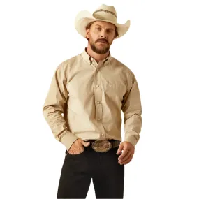 Men's Ariat Pro Cayson Long Sleeve Khaki Shirt 10054675