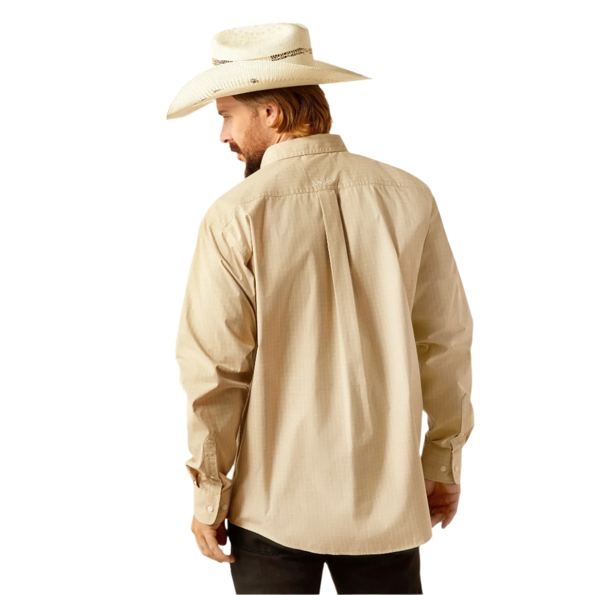 Men's Ariat Pro Cayson Long Sleeve Khaki Shirt 10054675