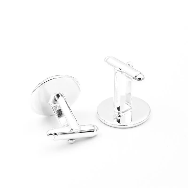 Men's Black & White Yin Yang Glass Dome Cufflinks