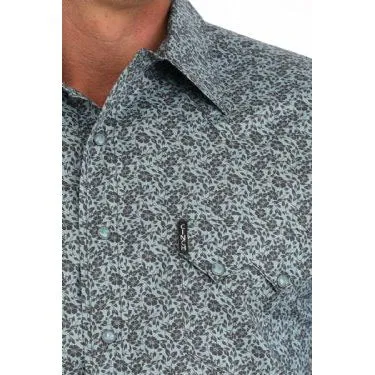 Men's Cinch Modern Fit Geometric Print Western Shirt MTW1301083