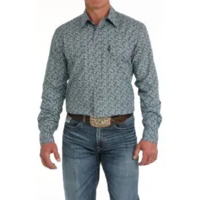 Men's Cinch Modern Fit Geometric Print Western Shirt MTW1301083