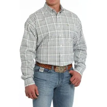Men's Cinch Plaid Button-Down Western Shirt MTW1105860