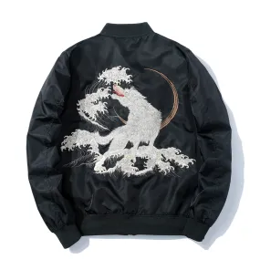 Okami White Wolf Bomber Jacket