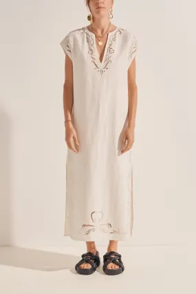 Phanes White Eyelet Caftan