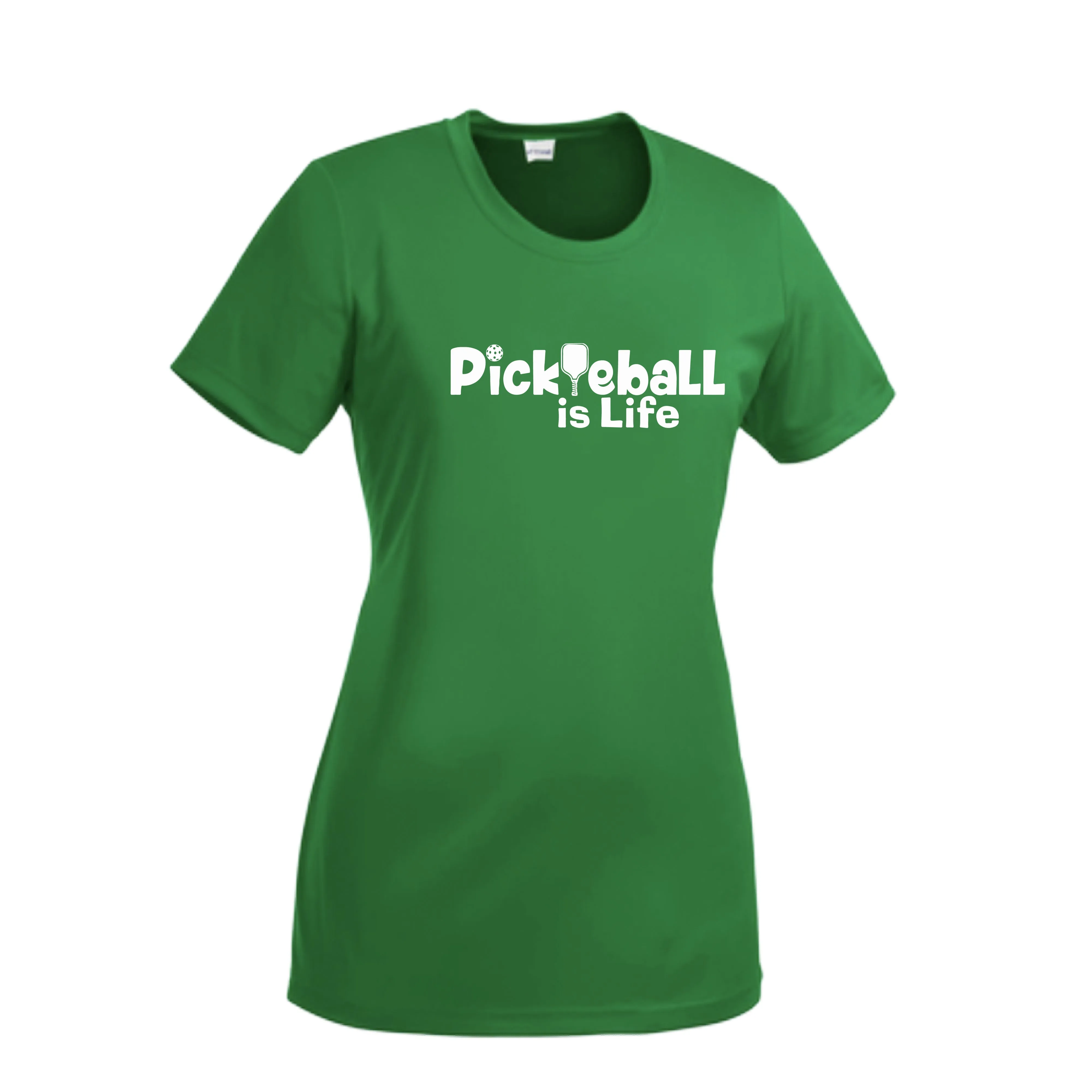 Pickleball Is LIfe | Women’s Short Sleeve Crewneck Athletic Shirts | 100% Polyester
