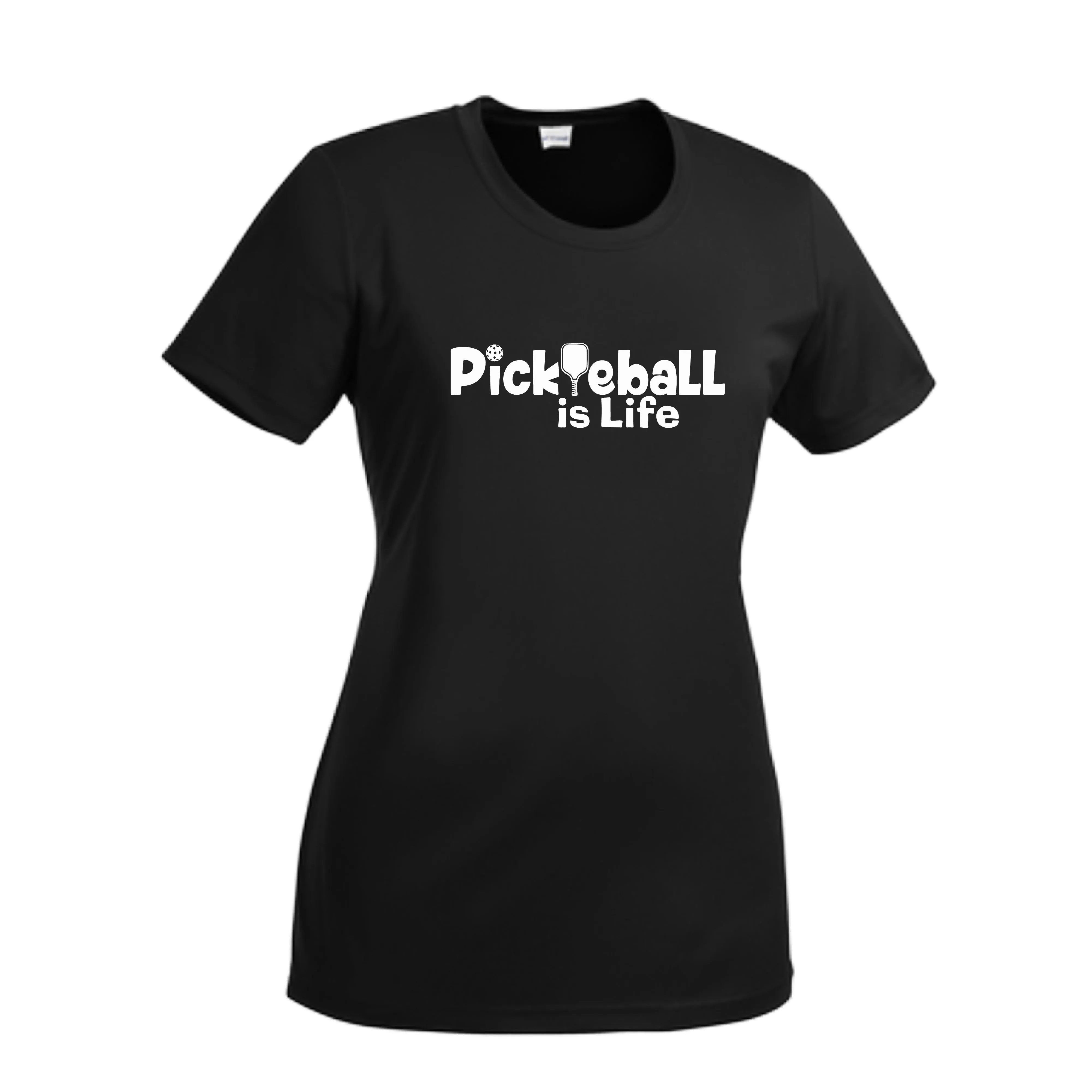 Pickleball Is LIfe | Women’s Short Sleeve Crewneck Athletic Shirts | 100% Polyester