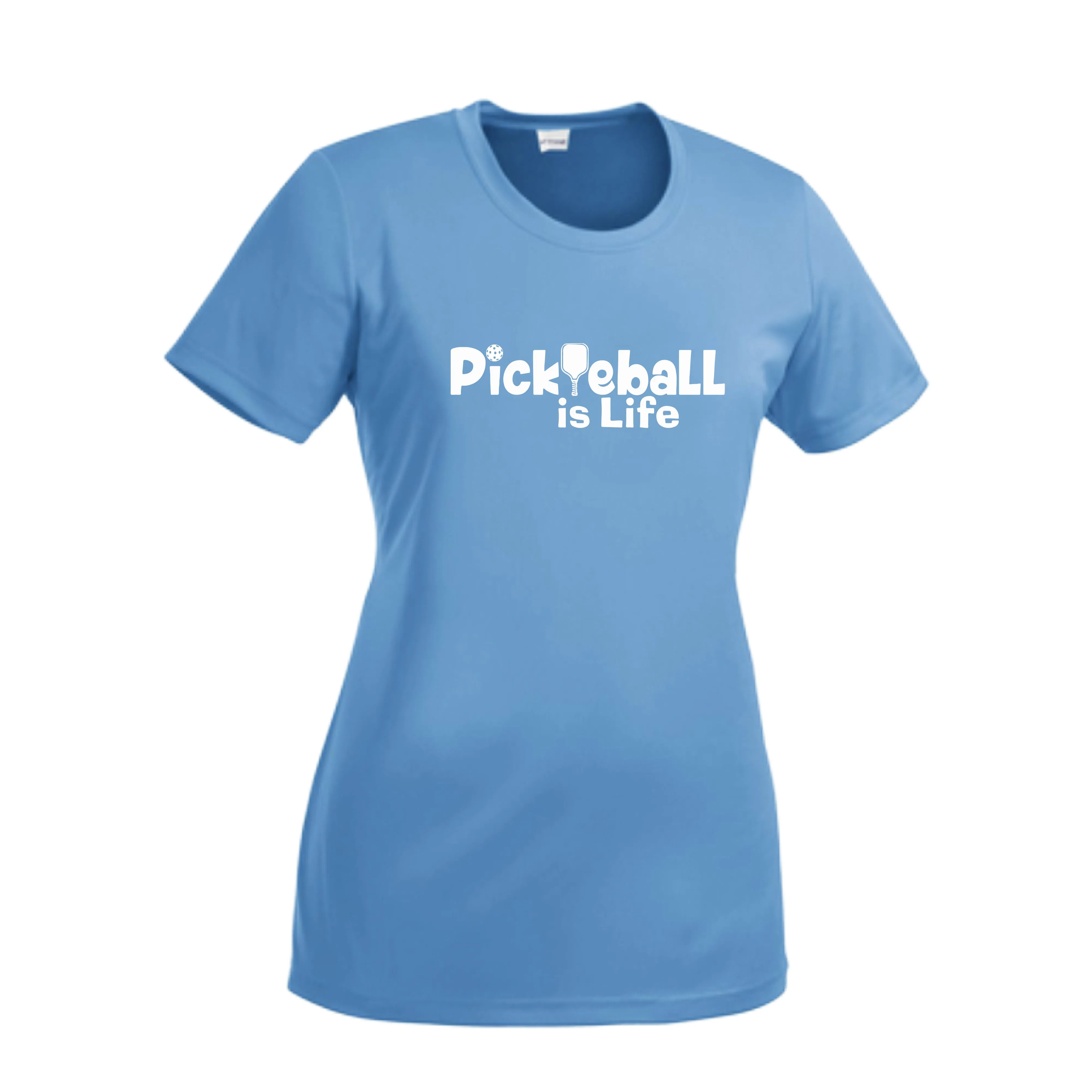 Pickleball Is LIfe | Women’s Short Sleeve Crewneck Athletic Shirts | 100% Polyester