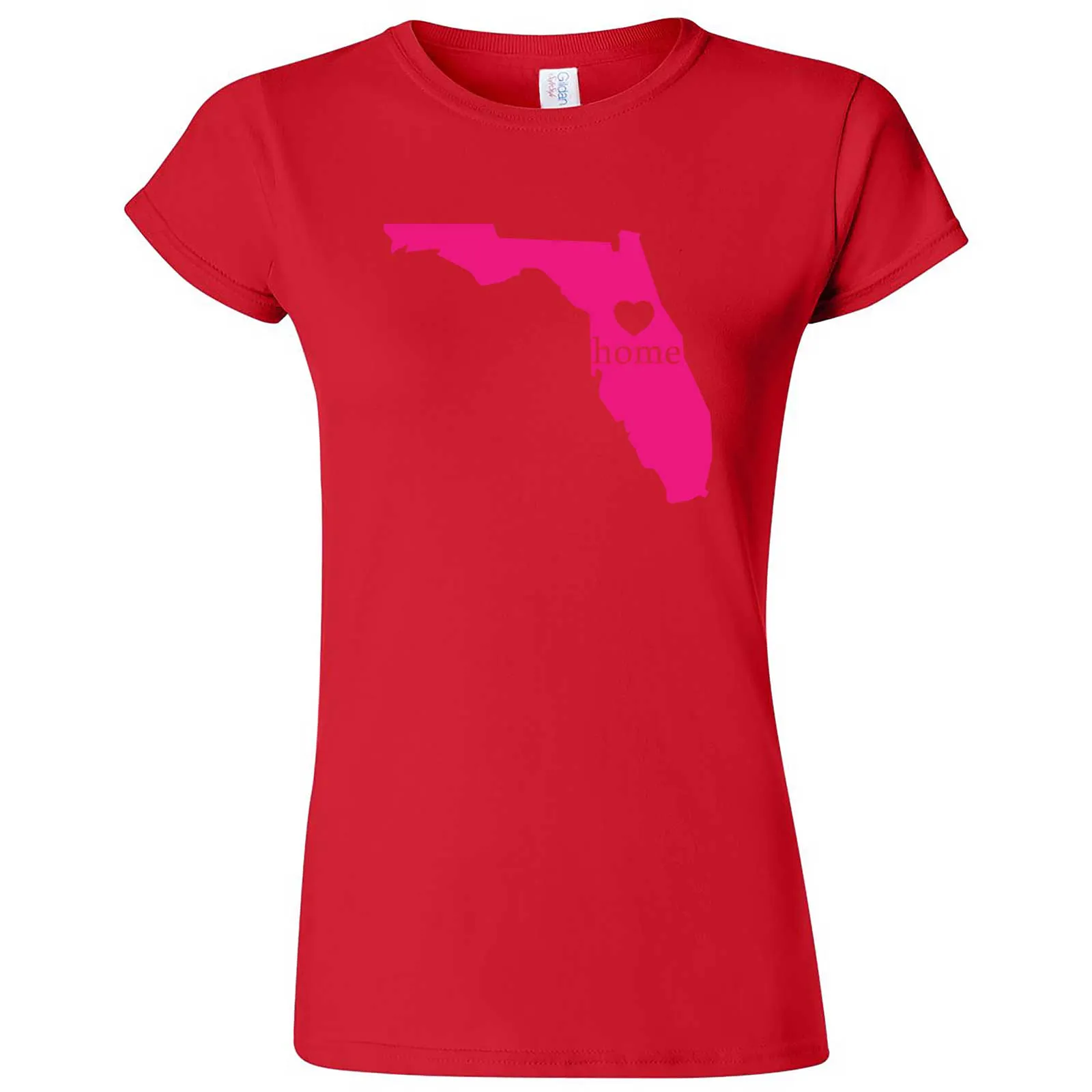 "Florida Home State Pride, Pink" women's t-shirt