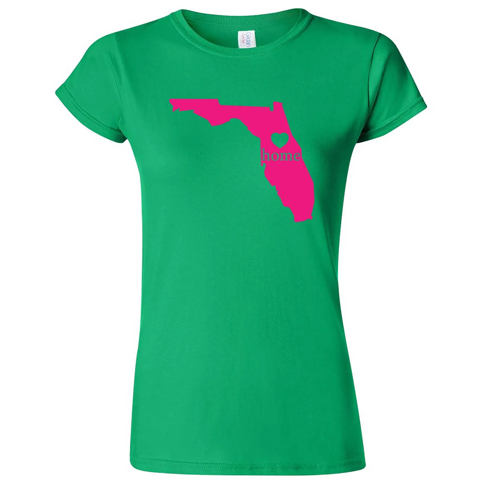 "Florida Home State Pride, Pink" women's t-shirt