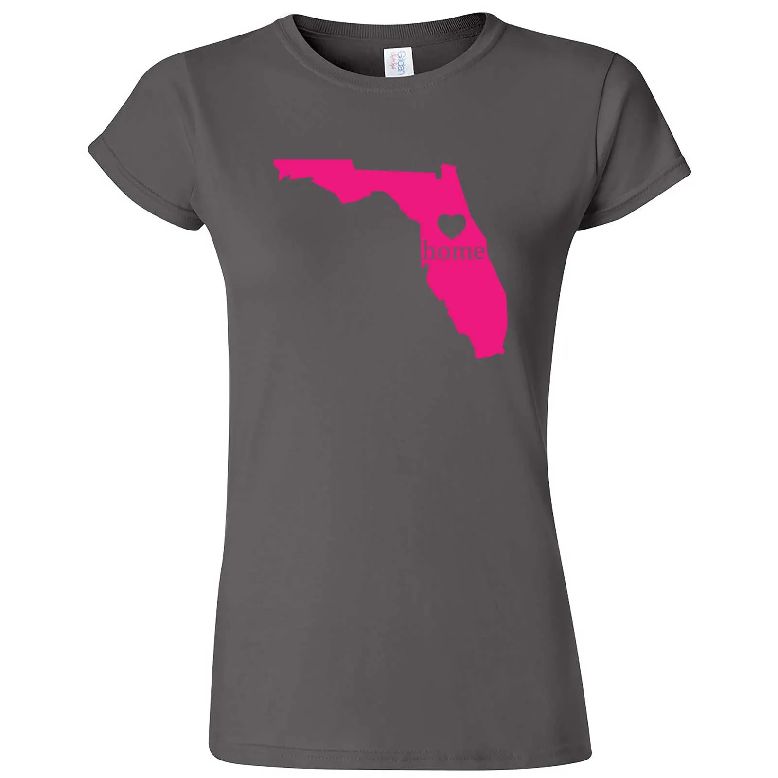 "Florida Home State Pride, Pink" women's t-shirt