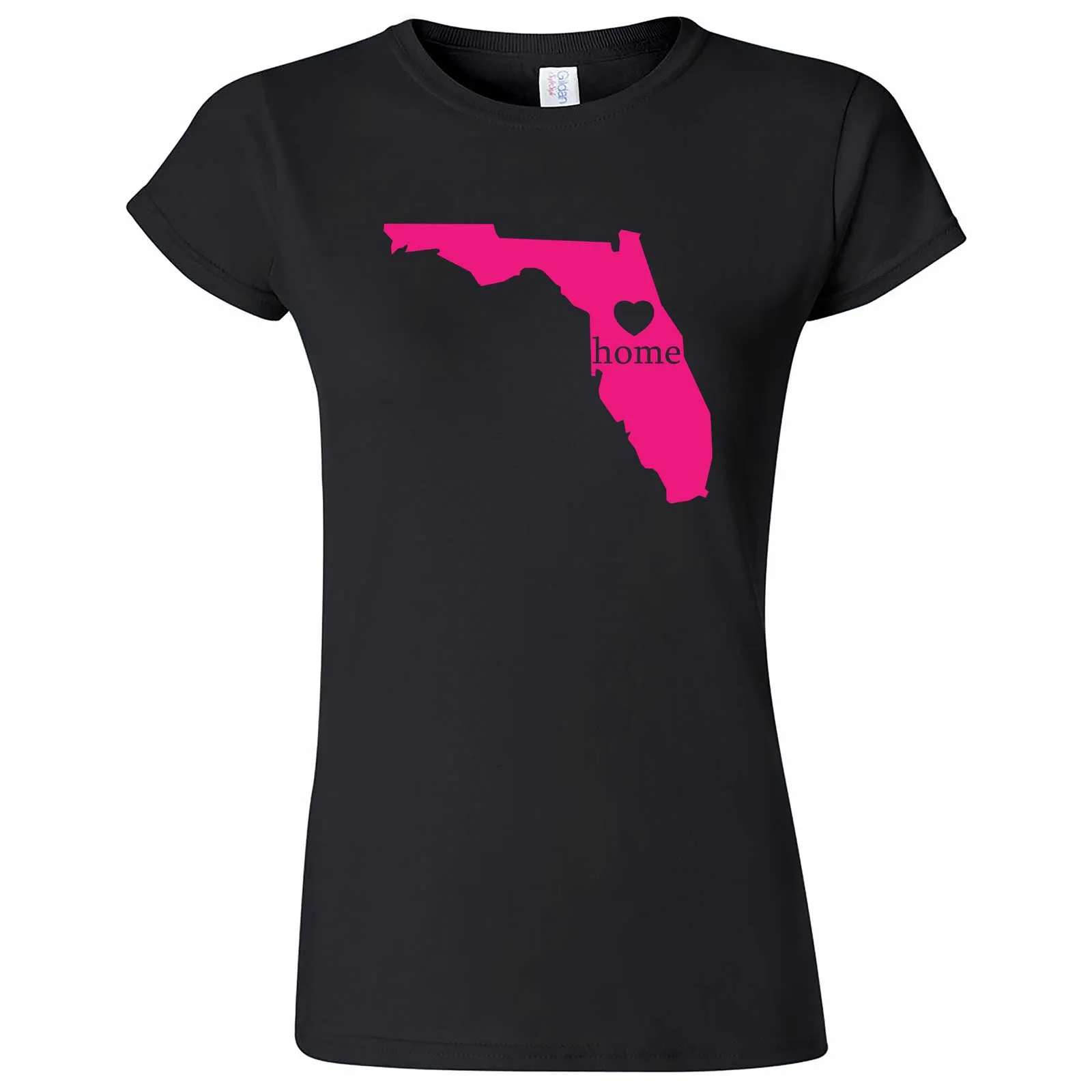 "Florida Home State Pride, Pink" women's t-shirt