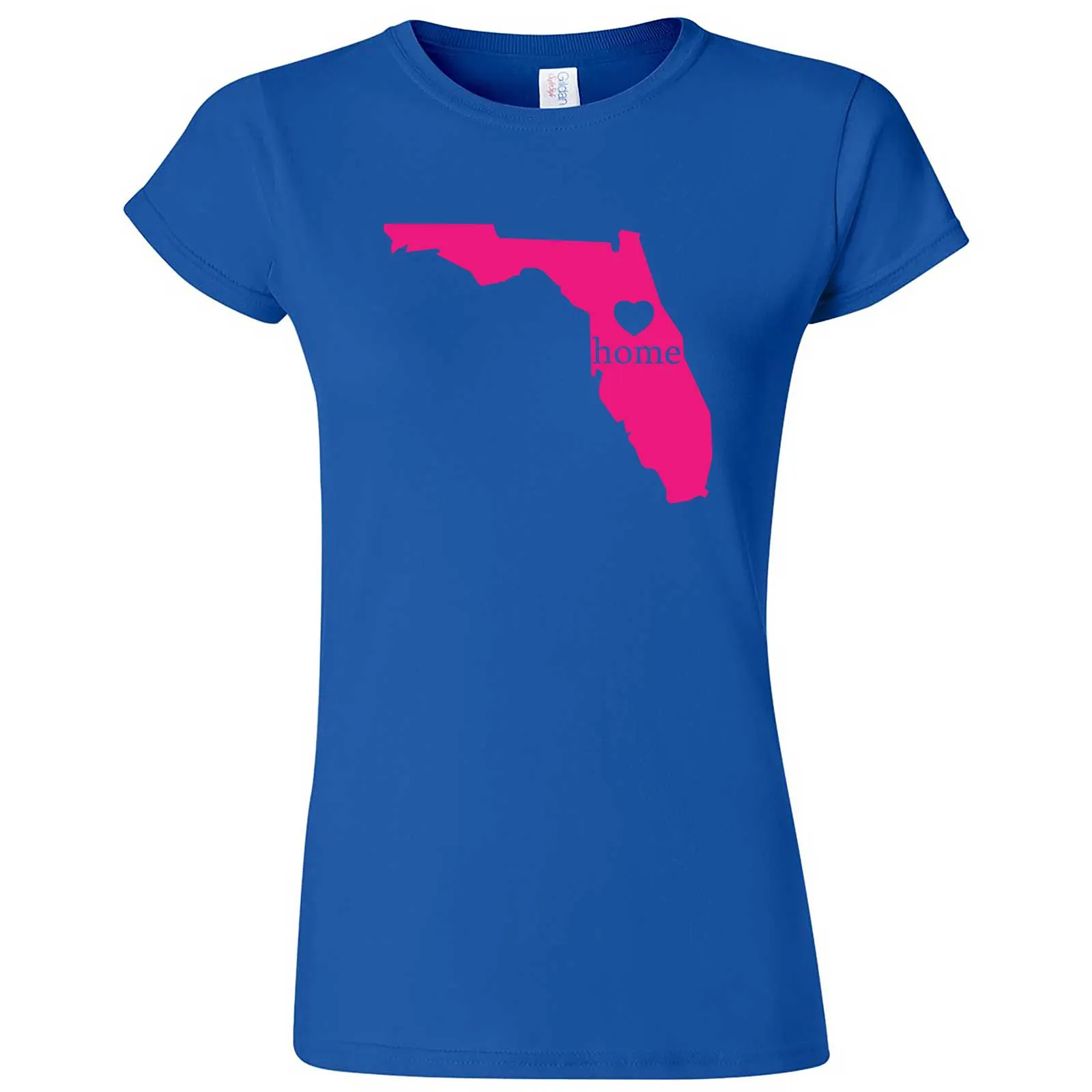 "Florida Home State Pride, Pink" women's t-shirt