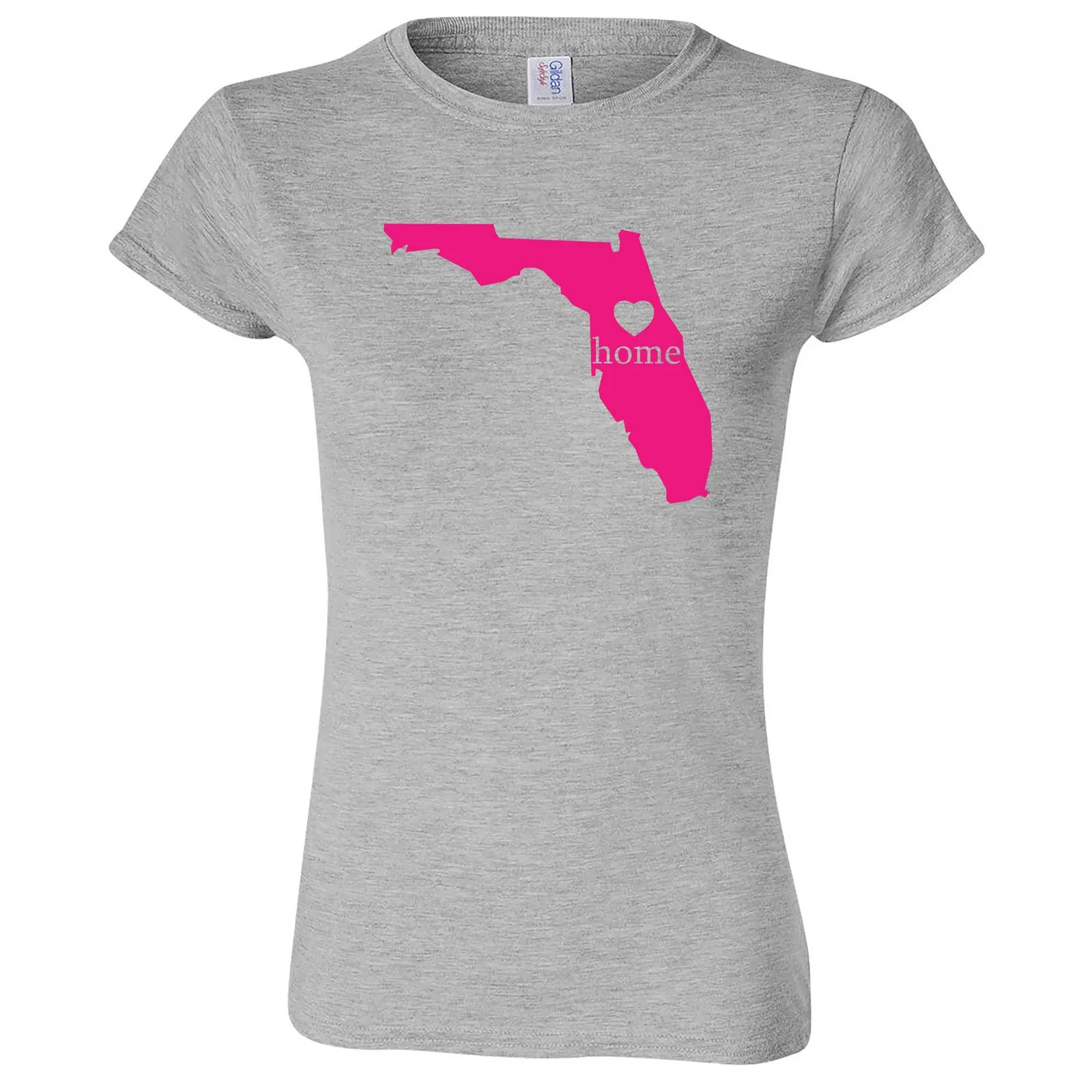 "Florida Home State Pride, Pink" women's t-shirt