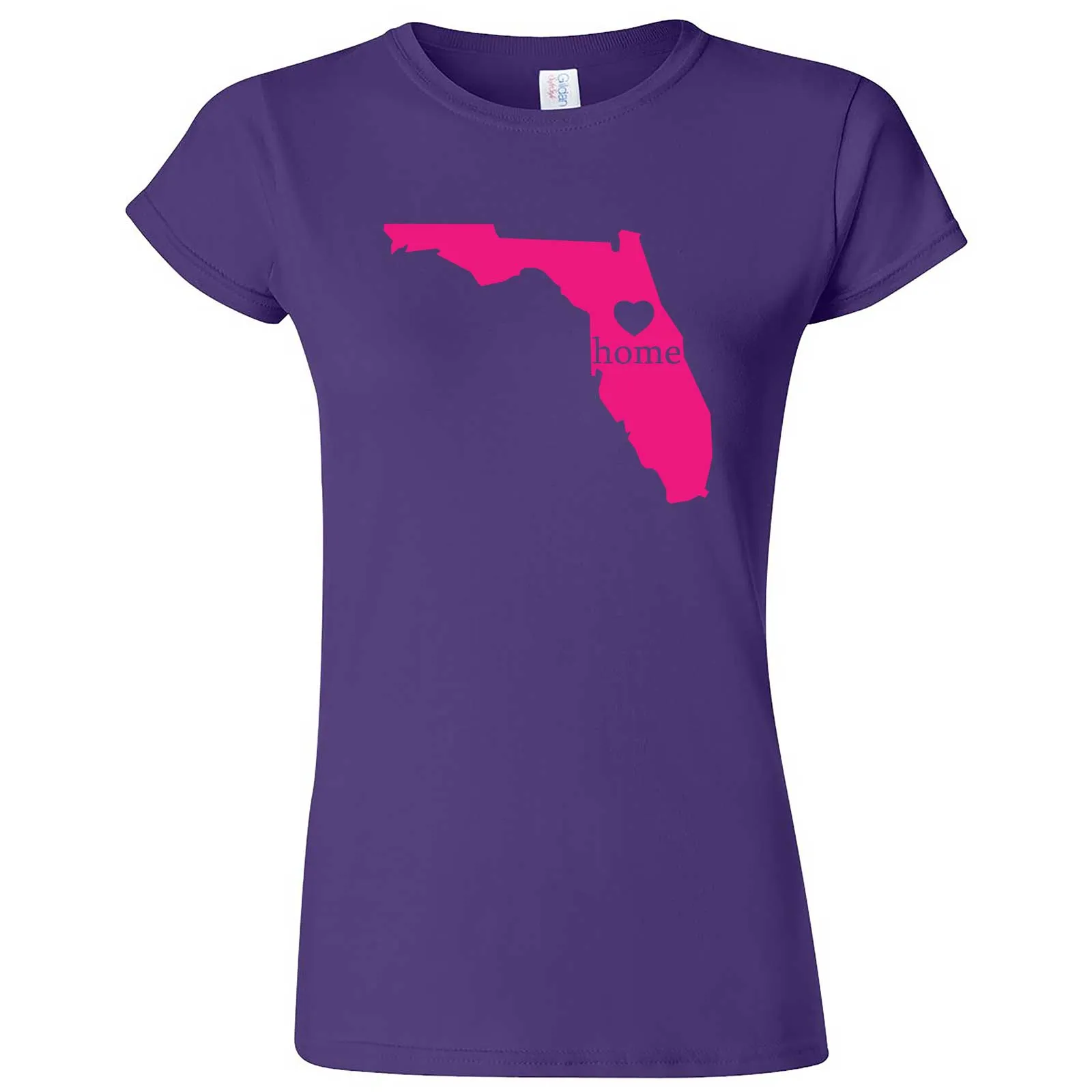 "Florida Home State Pride, Pink" women's t-shirt