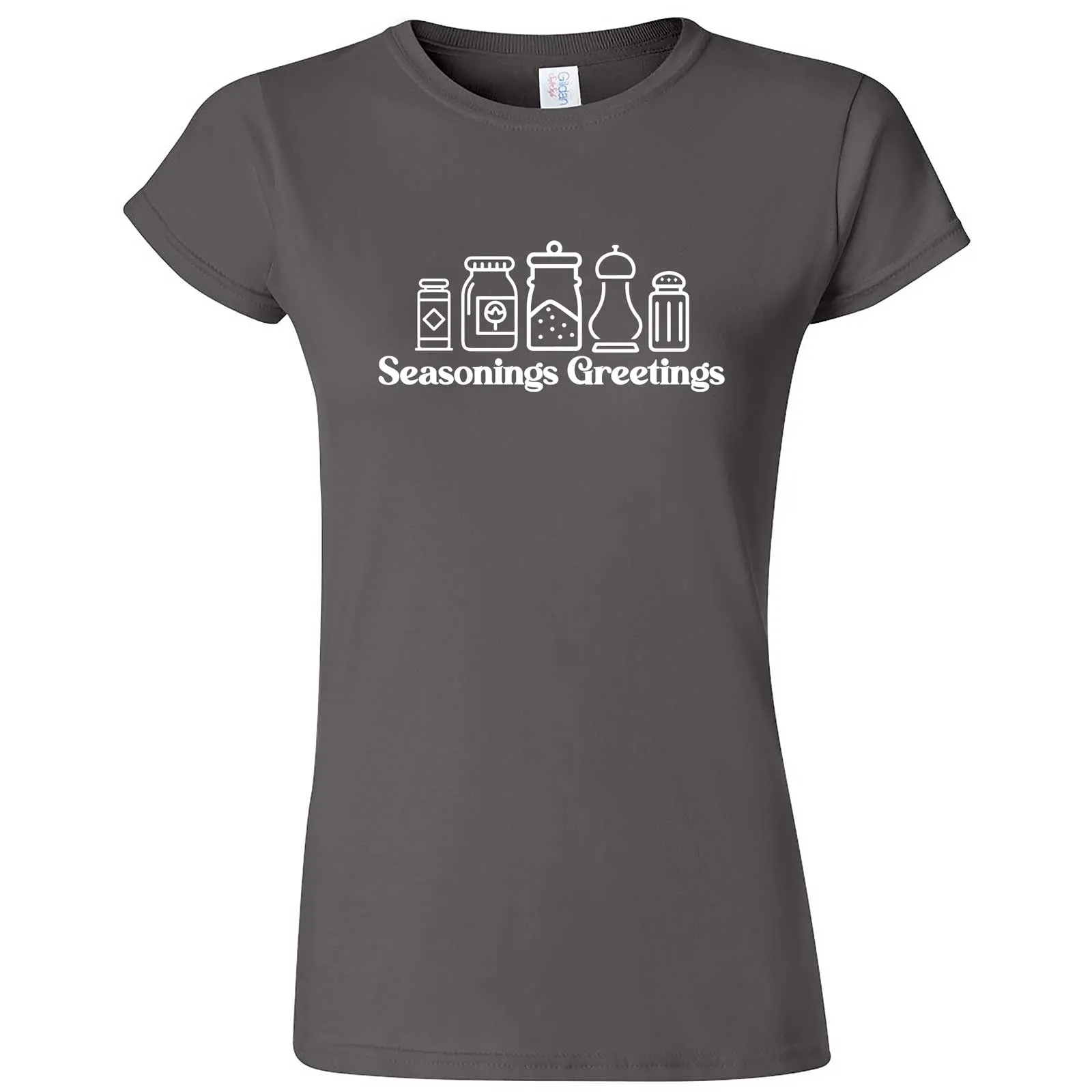 "Seasonings Greetings" women's t-shirt