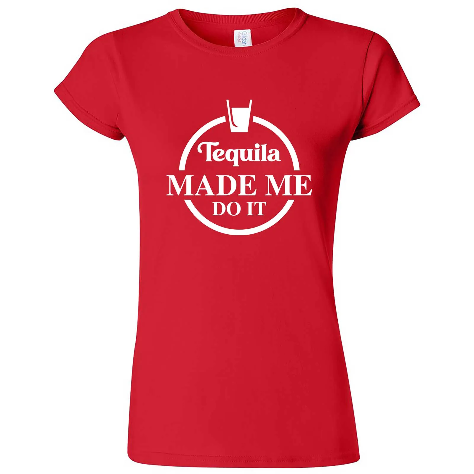 "Tequila Made Me Do It" women's t-shirt