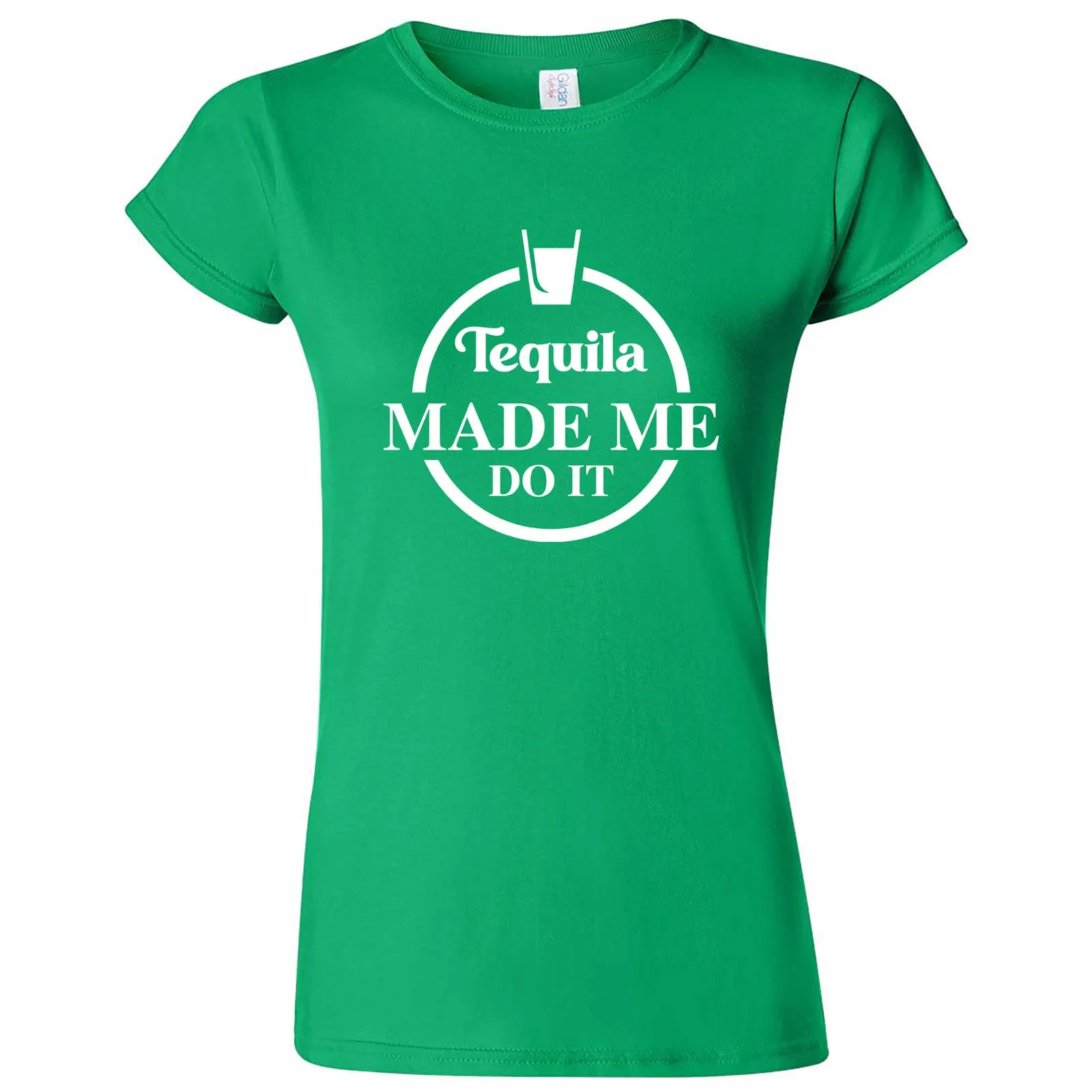 "Tequila Made Me Do It" women's t-shirt