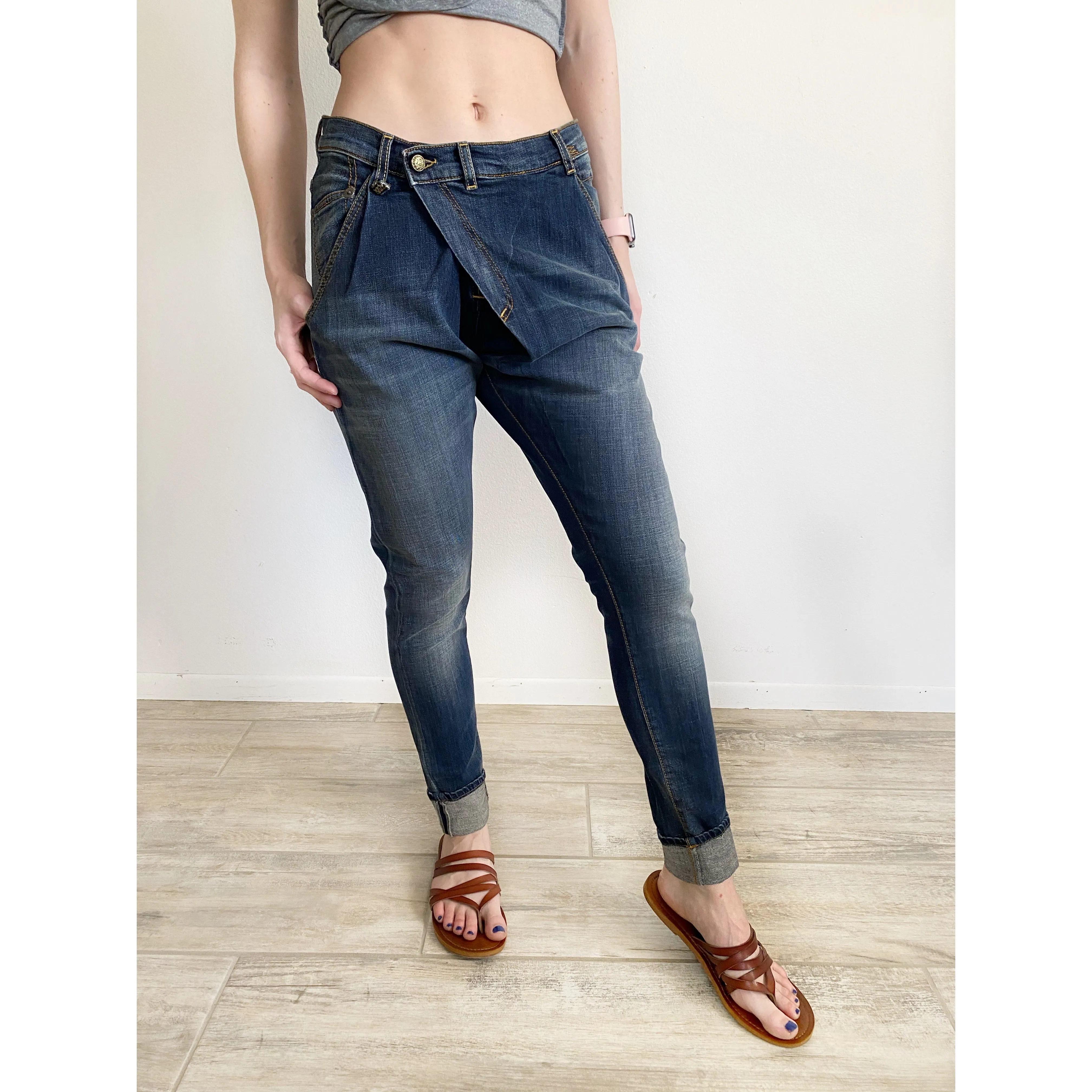 R13 Cross Over Skinny Jeans 26