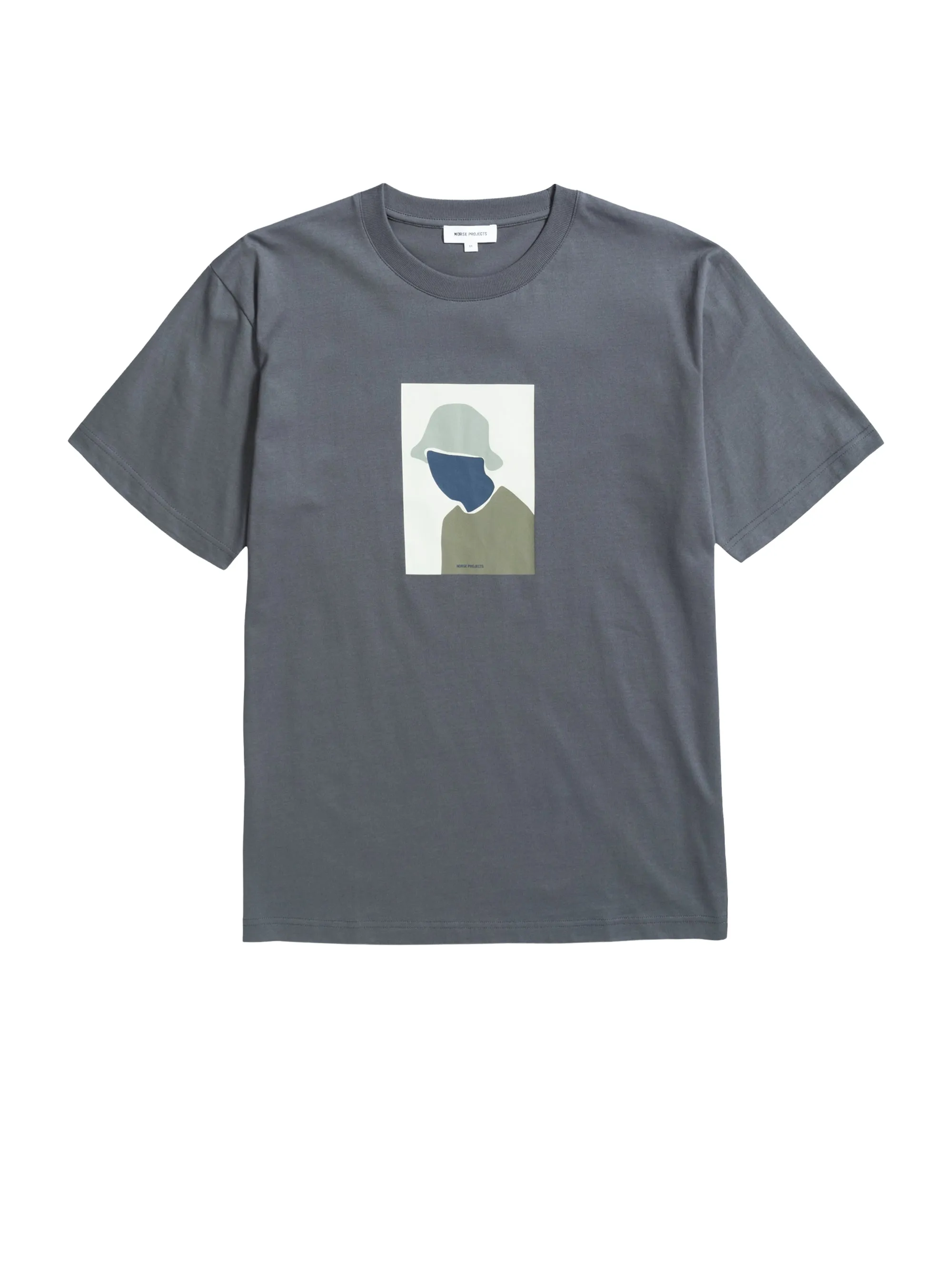 T-shirt con Stampa Serigrafata Grigio