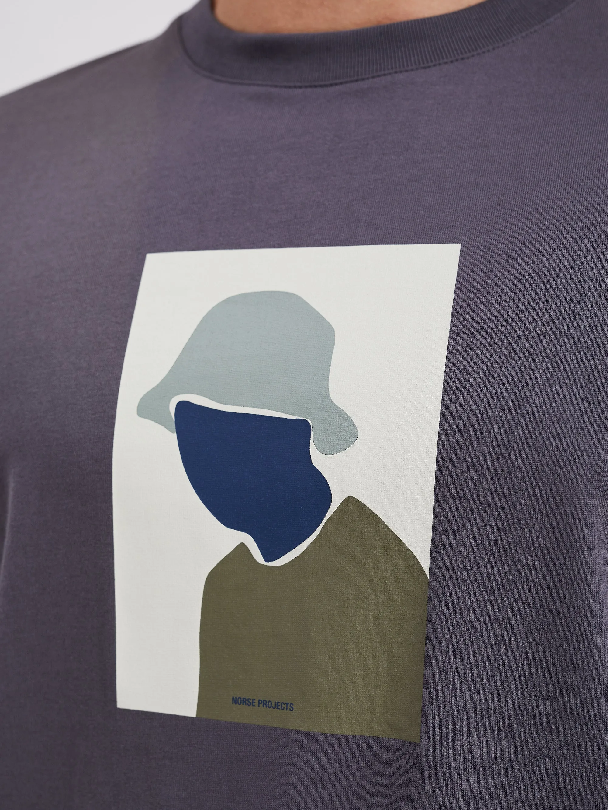 T-shirt con Stampa Serigrafata Grigio