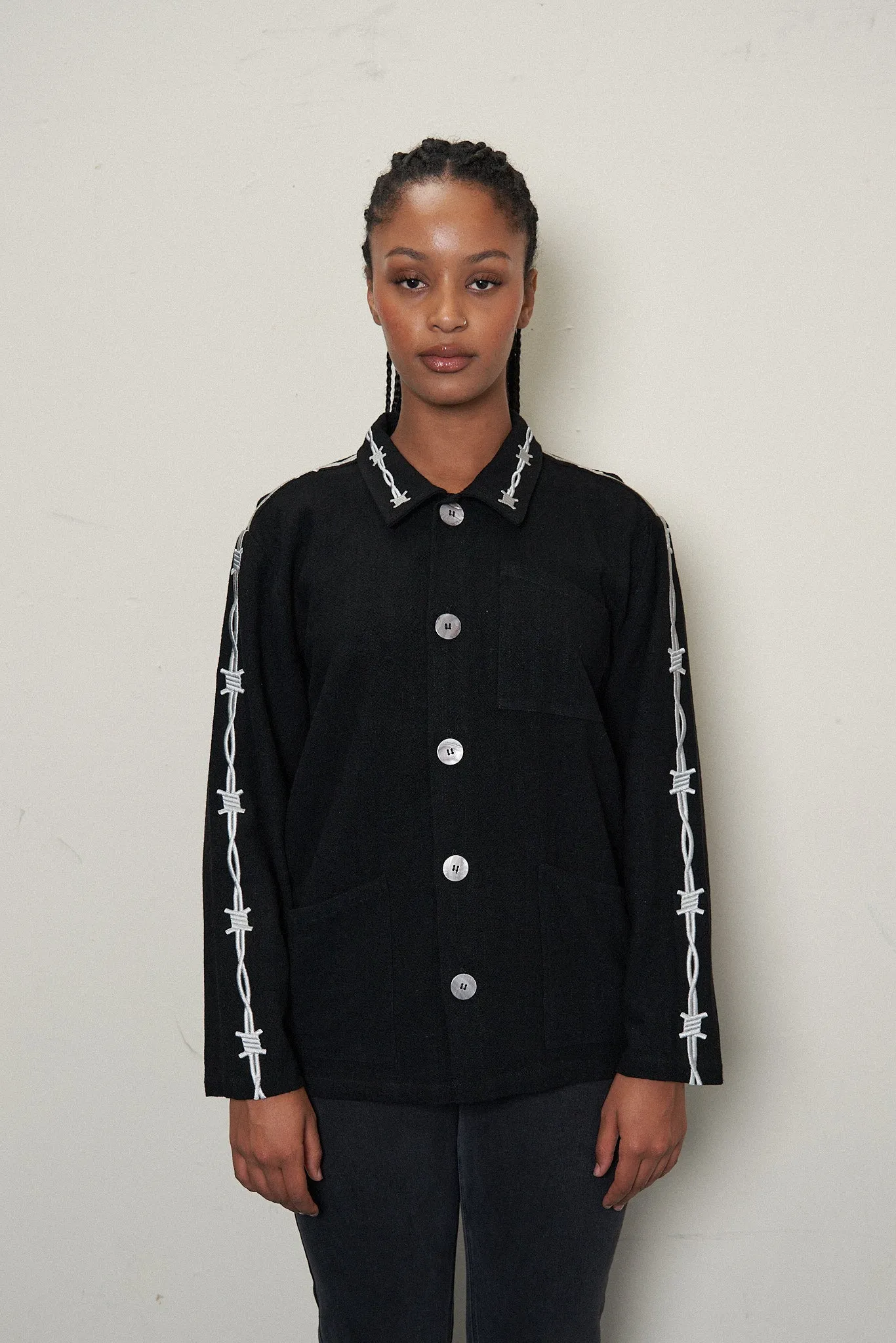 Unisex Pammy Linen Chore Jacket