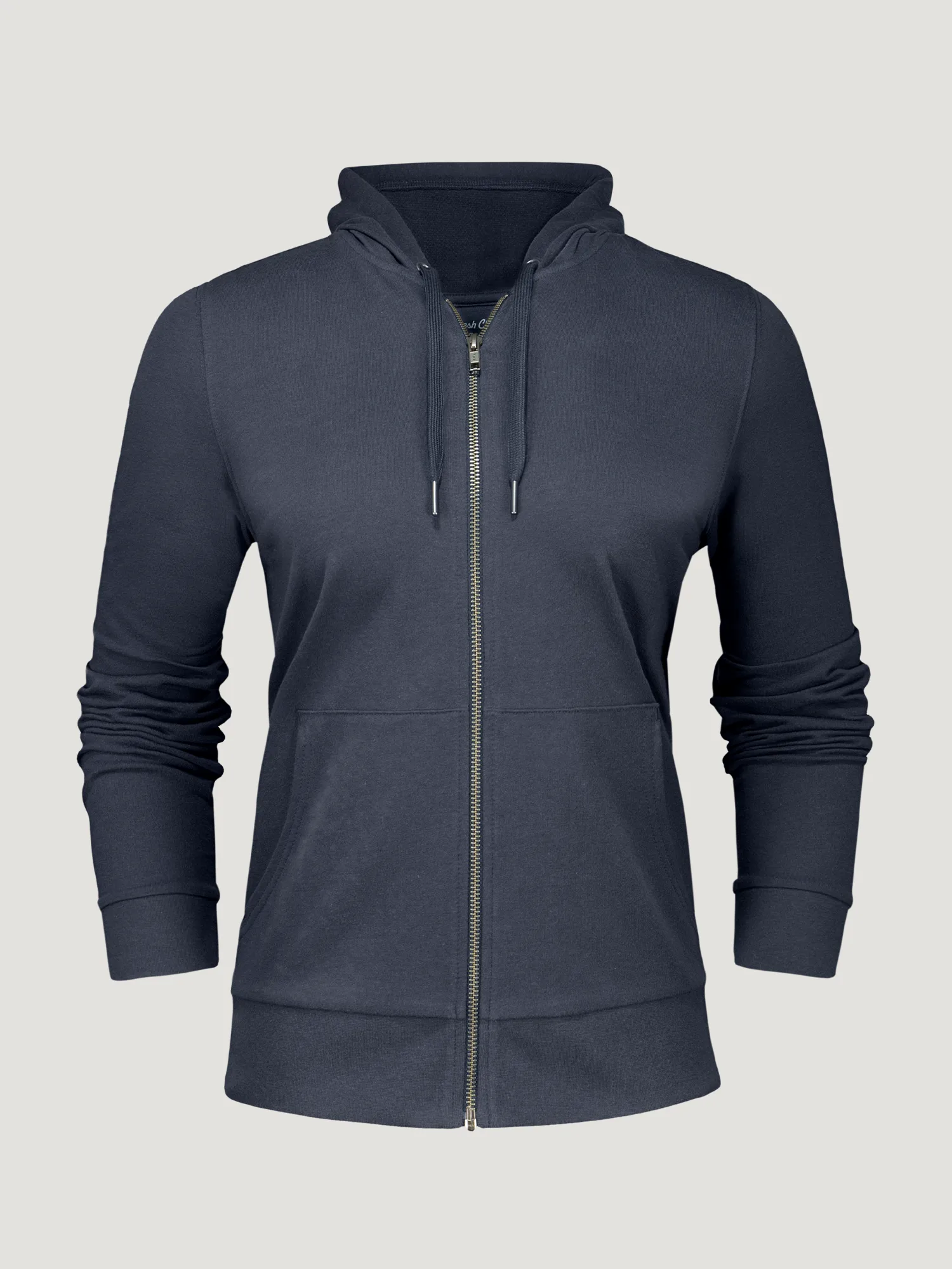 Women's Odyssey Blue Terry Zip-Up Hoodie