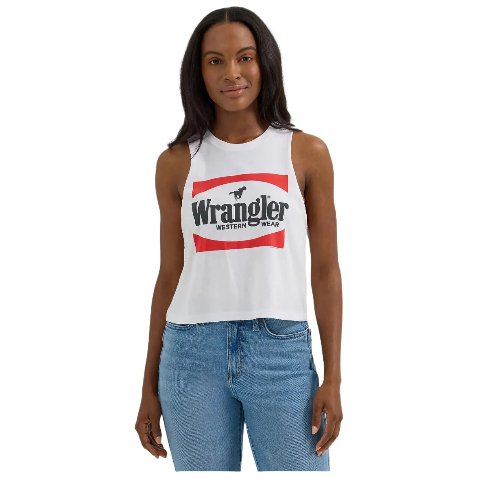Women's Wrangler Festival Crop Graphic Tank 112361879