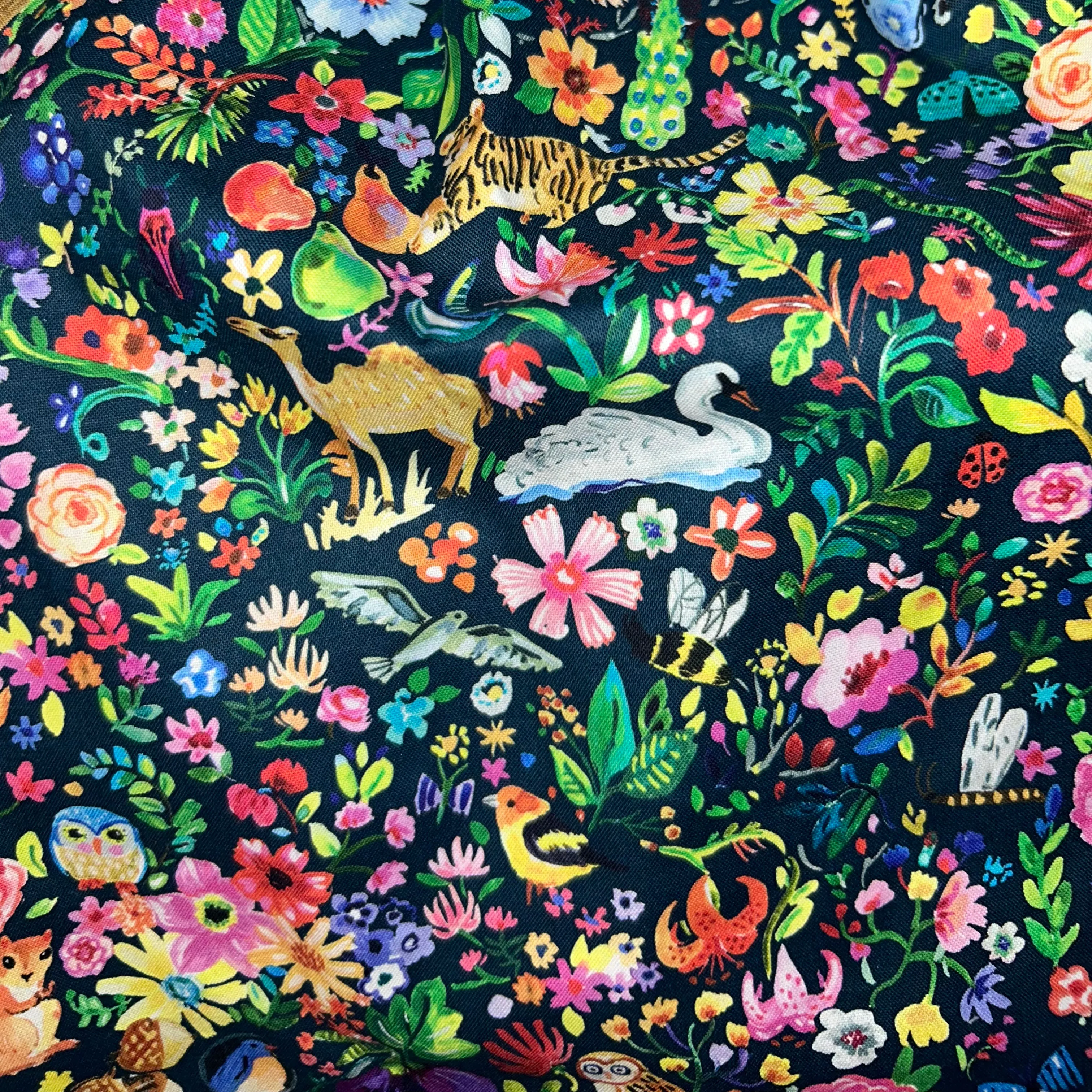 World Animals Pleated Cotton Dress Made in USA